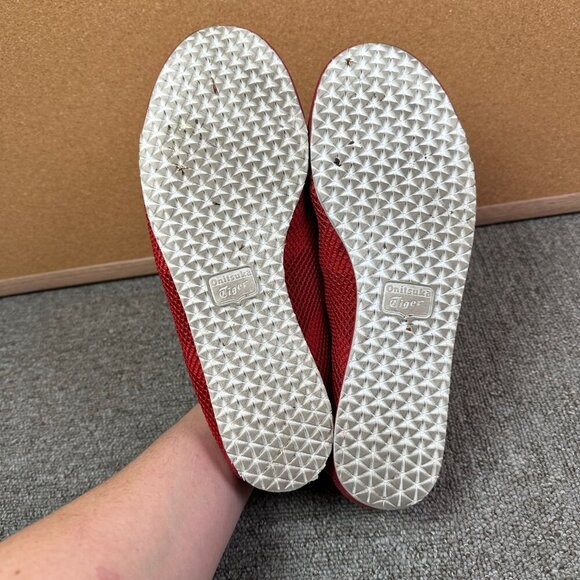 Onitsuka Tiger By ASICS Mexico 66 Rare Serrano Red White Mesh Mens 8.5 Sneaker - Picture 5 of 6
